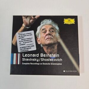 Leonard Bernstein - Stravinsky / Shostakovich 6 CD DG Deutsche Grammophon EX